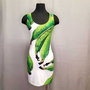 Margarita Alvarez Spandex Tank Top Mini Dress Puerto Rican Platano  S/M